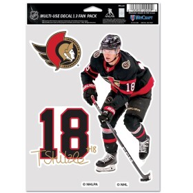 Samolepka Ottawa Senators NHL Tim Stützle #18 Player Set (3 ks)% 1 ks