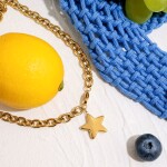 ELENYS Nova – pozlacený náhrdelník 18K žluté zlato Délka náhrdelníku: 40 cm