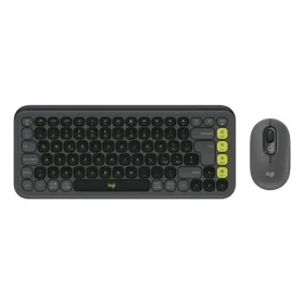 Logitech Pop Icon Combo grafitová / Combo klávesnice a myš (920-013115)