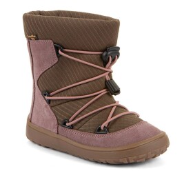 Dívčí zimní barefoot boty TEX TRACK WOOL Dark Pink Froddo G3160251-15 - 25