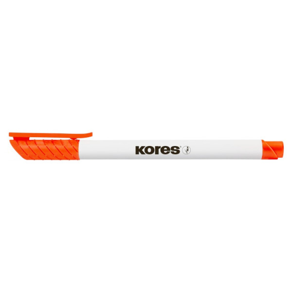 Popisovač na bílé tabule KORES K-Marker Whiteboard tenký oranžový