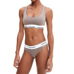 Dámská tanga Modern Cotton Nat QF7050E-5R4 - Calvin Klein L