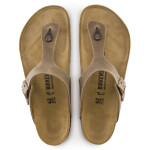 Dámské žabky Birkenstock Gizeh Oiled Leather Tabacco Brown Narrow (0943813) dámské 36