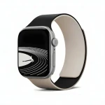 Moft Snap Duo bílo-černá / Řemínek / Silikonový / Pro Apple Watch 1-11/SE/Ultra / 42-49 mm (MD025-1-46-JTBKBHWT)