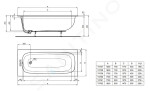 IDEAL STANDARD - i.Life Vana 1600x700 mm, bílá T475801