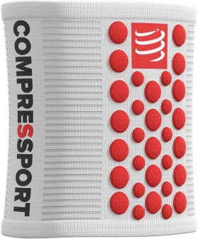 Compressport 3D Dot - Běžecké potítko Compressport Sweatbands 3D Dots - dva kusy - bílé