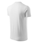 V-neck tričko unisex bílá XL