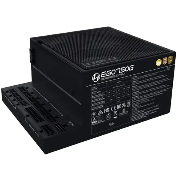 Lian Li EDGE EG750 80 PLUS Gold černá / ATX 3.1 / 750W / 80PLUS Gold / Aktivní PFC / modulární (EDGE GOLD 750W BLACK)