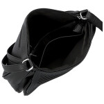 Stylová dámská koženková crossbody kabelka Kajla, černá