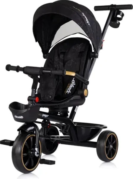 CHIPOLINO Tříkolka se stříškou Max Sport 2v1 Noir