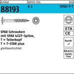 Fischer 561799 - Vrut konstrukční do dřeva pr. 6 x 160 mm s talířovou hlavou TX 30 pro dřevostavby, FPF II WTP - bílý zinek