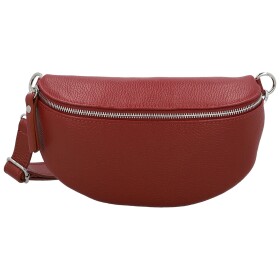 Módní dámská kožená ledvinka Sotiria, červená