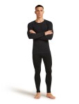 Pánské merino tričko s dlouhým rukávem ICEBREAKER Mens 260 Zoneknit Seamless LS Crewe, Black velikost: XXL