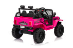 Mamido Elektrické autíčko OFF ROAD EXTREME 4x4 růžové 24V | 200W | 50 kg | EVA | LED | 2,4Ghz | ECO kůže