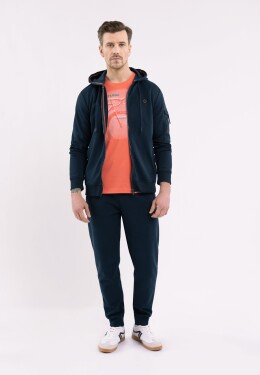 Volcano Man's Hoodie B-Demo Navy Blue