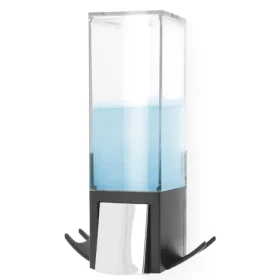 Compactor Edge nástěnný dávkovač mýdla chrom / ABS plast - černý / 500 ml (3370910104769)