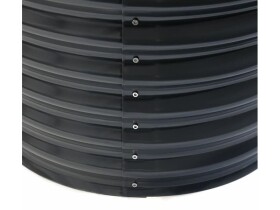 Kovový vyvýšený záhon – Grow Faster (d. 240 cm x š. 80 cm x v. 82 cm), černý