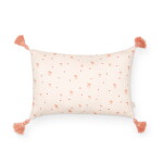 Cam Cam ApS Bavlněný polštářek Bows 30 × 40 cm, růžová barva, oranžová barva, textil