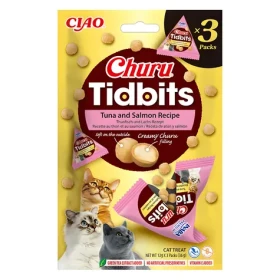 Inaba Churu Tidbits tuňák s lososem 3x12 g / Pamlsky pro kočky / bez obilovin (683-731906)