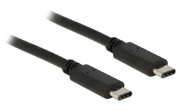 DeLock černá / USB kabel / 2x USB-C / USB 2.0 / 1 m (83673)