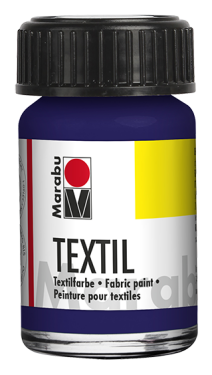 Barva na textil Marabu Textil 15 ml - modrá tmavá 053
