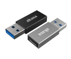 Akasa AK-CBUB61-KT02 adaptér černá / USB-C adaptér / USB-A - USB-C / 2ks (AK-CBUB61-KT02)