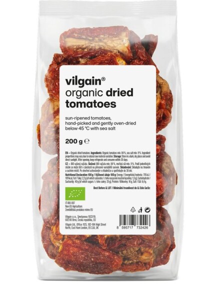 Vilgain Sušená rajčata BIO – 200 g