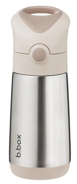 B.box Termoska na pití s brčkem 350 ml béžová - Latte