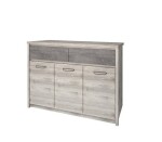 ARTEN (NANO Systems s.r.o.) Komoda JAZZ-3D2S (Kaštan nairobi/onyx) KOMODA-JAZZ-3D2S