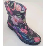 Holínky Realpaks dámské fialové květy BGP-6/2