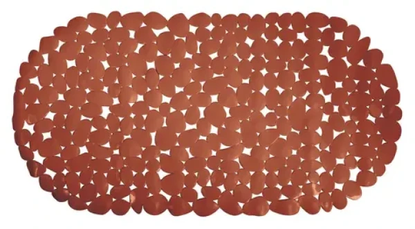 MSV GALETS protiskluzová podložka do vany terakota / PVC / 35 x 68 cm