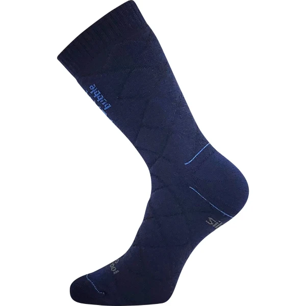 VOXX Ponožky silné dvouvrstvé z merino FORCE s ionty stříbra TMAVĚ MODRÉ 43-46 111805