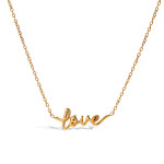 ELENYS Love – pozlacený náhrdelník 18K žluté zlato Délka náhrdelníku: 39+5 cm / max. 44 cm