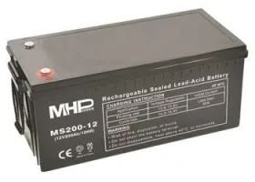 MHPower Olověný akumulátor AGM 12V/200Ah / Baterie / Terminál T3-M8 (MS200-12)