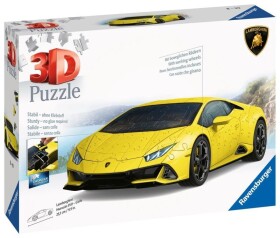 Puzzle 3D Lamborghini Huracán Evo žluté 108 dílků