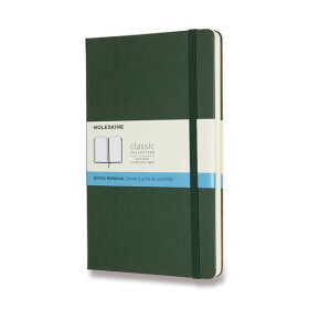 Zápisník Moleskine - tvrdé desky, L, tečkovaný - tm. zelený