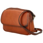 Luxusní dámská kožená crossbody kabelka Katana Dayana, koňaková