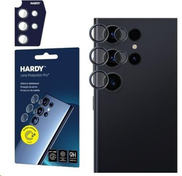 3mk HARDY Lens Protection Pro skla na fotoaparát pro Samsung Galaxy S24 Ultra Black (5903108573276)