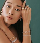 Elenys pozlacený perlový náramek Clara 17 cm 18K žluté zlato Perla 5A