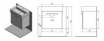 SAPHO - NATY umyvadlová skříňka 56,5x50x40cm, bílá NA060-3030
