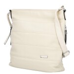 Trendy dámská koženková crossbody kabelka Alena, béžová