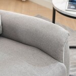 Relaxační křeslo, manuální ovládání, světle šedá látka