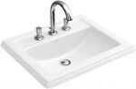 VILLEROY & BOCH - Hommage Umyvadlo 63x53 cm, s přepadem, otvor pro baterii, Ceramicplus, bílá 710263R1