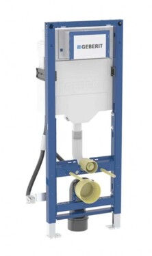 GEBERIT - Duofix Montážní prvek pro závěsné WC, 112 cm, se splachovací nádržkou Sigma 12 cm, bezbariérový 111.350.00.6