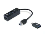 Conceptronic Hubbies USB hub černá / 4x USB-A 3.0 (HUBBIES04B)