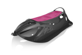Sáně Neon grip monster černo/růžová - PlayShoes