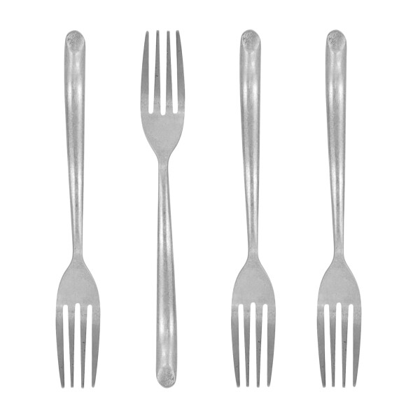 Nicolas Vahé Dezertní vidlička Antique Silver – set 4 ks, stříbrná barva, kov