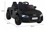 Mamido Dětské elektrické autíčko Audi R8 Spyder černé