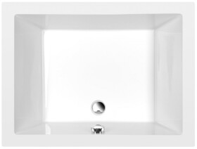 POLYSAN - DEEP hluboká sprchová vanička s konstrukcí, obdélník 100x75x26cm, bílá 72880