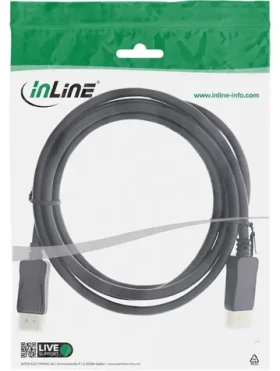 InLine DisplayPort (M) - DisplayPort (M) černá / Kabel / 8K UHD-2 / 2 m (17202P)
